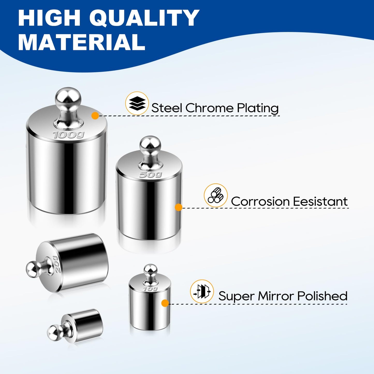 Calibration Weight Kit for Digital Scales - 10mg to 100g