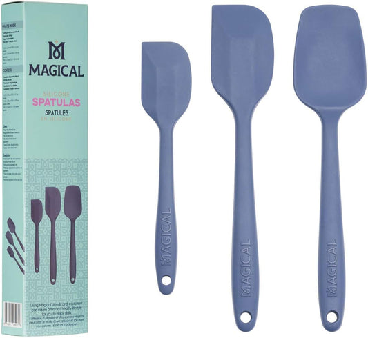 Magical Butter Machine Silicone Spatulas 3-Pack: Heat-Resistant, Non-Slip Grip