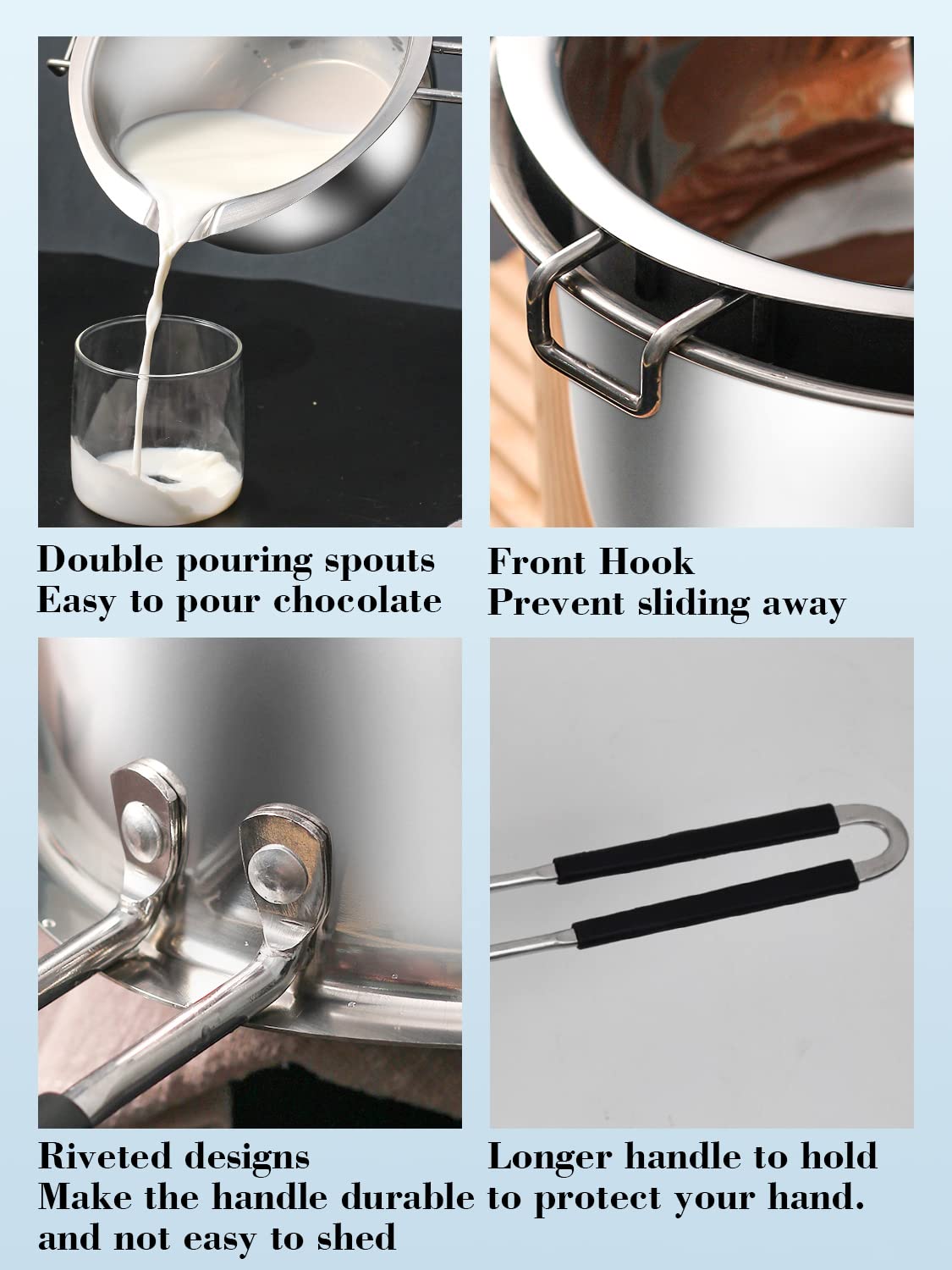 Double Boiler Pot for Crafting Mushroom-Infused Chocolate