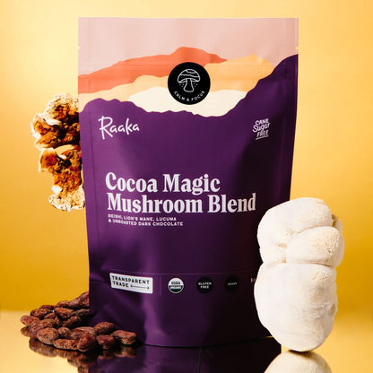 Raaka Cocoa Magic Mushroom Hot Chocolate - 5 oz. Bag (8 Servings)