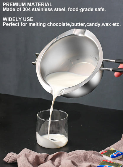 Double Boiler Pot for Crafting Mushroom-Infused Chocolate