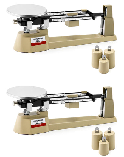 QWORK Triple Beam Balance Scale for Mycology - 2610g Capacity, 0.1g Precision