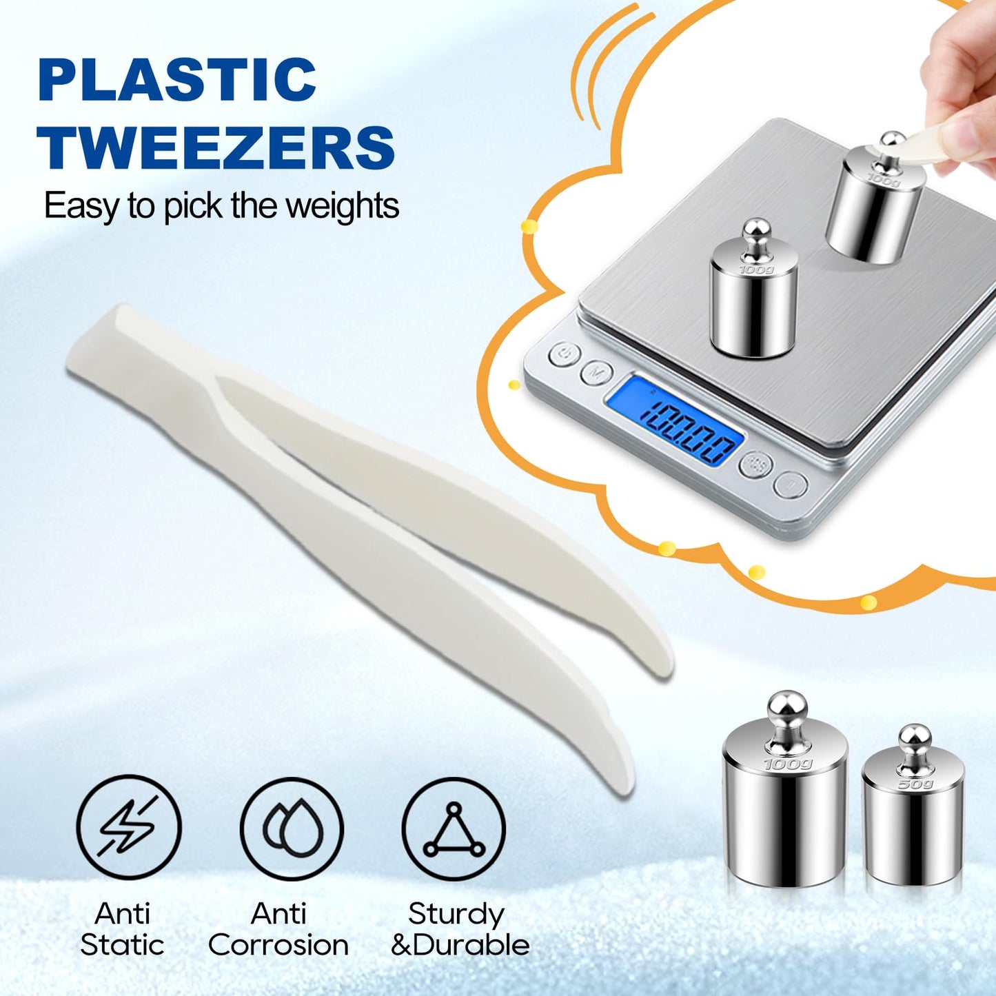 Calibration Weight Kit for Digital Scales - 10mg to 100g