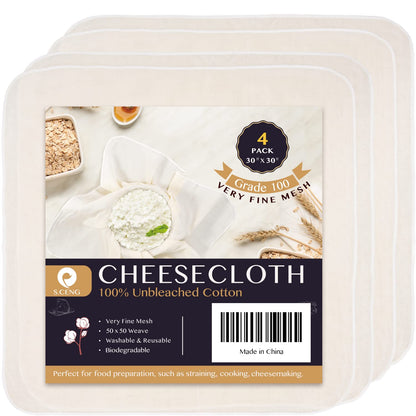 Lemon Tek - Ultra-Fine Cheesecloth for Straining Mushroom Powder