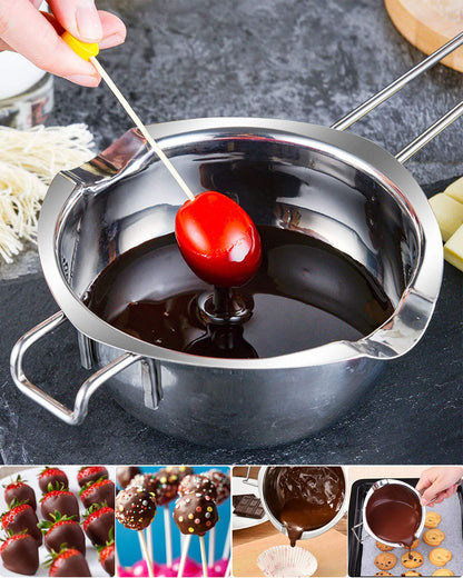 Double Boiler Pot for Crafting Mushroom-Infused Chocolate