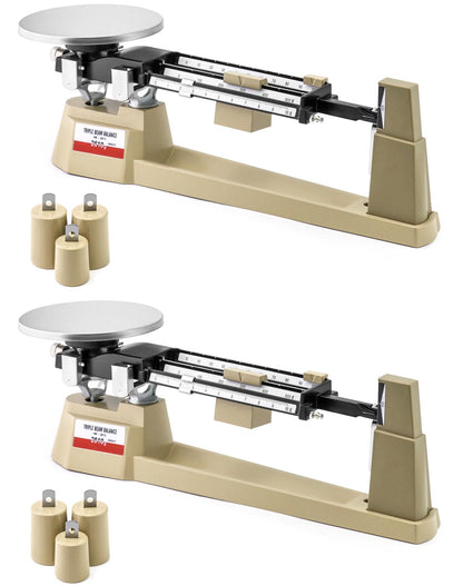 QWORK Triple Beam Balance Scale for Mycology - 2610g Capacity, 0.1g Precision