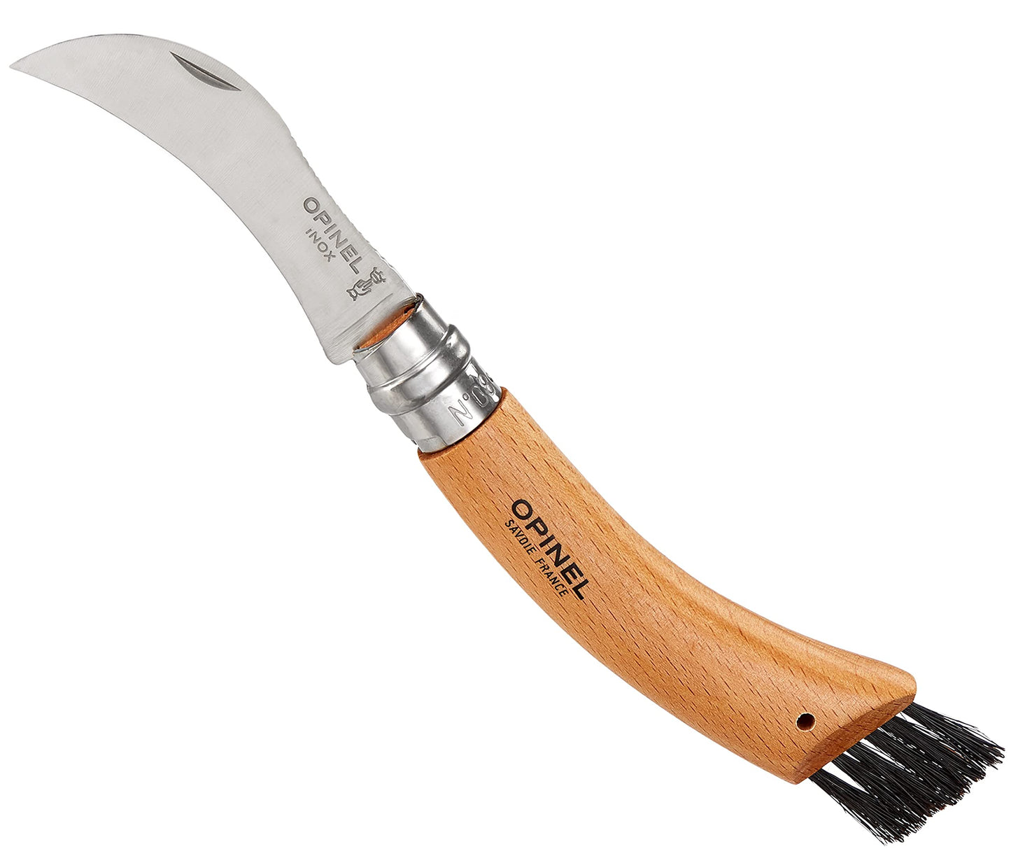 Opinel No. 08 Mushroom Knife – Beechwood Handle