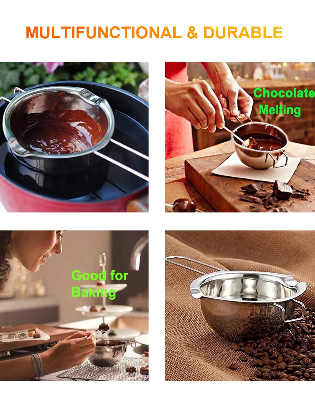 Double Boiler Pot for Crafting Mushroom-Infused Chocolate