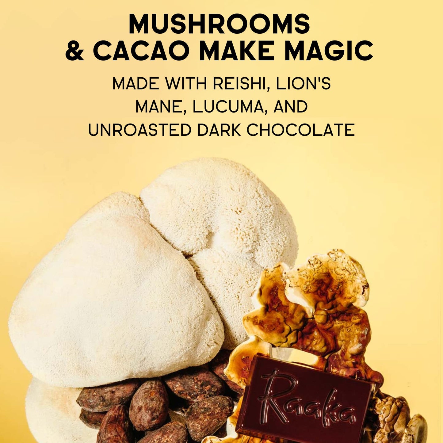 Raaka Cocoa Magic Mushroom Hot Chocolate - 5 oz. Bag (8 Servings)