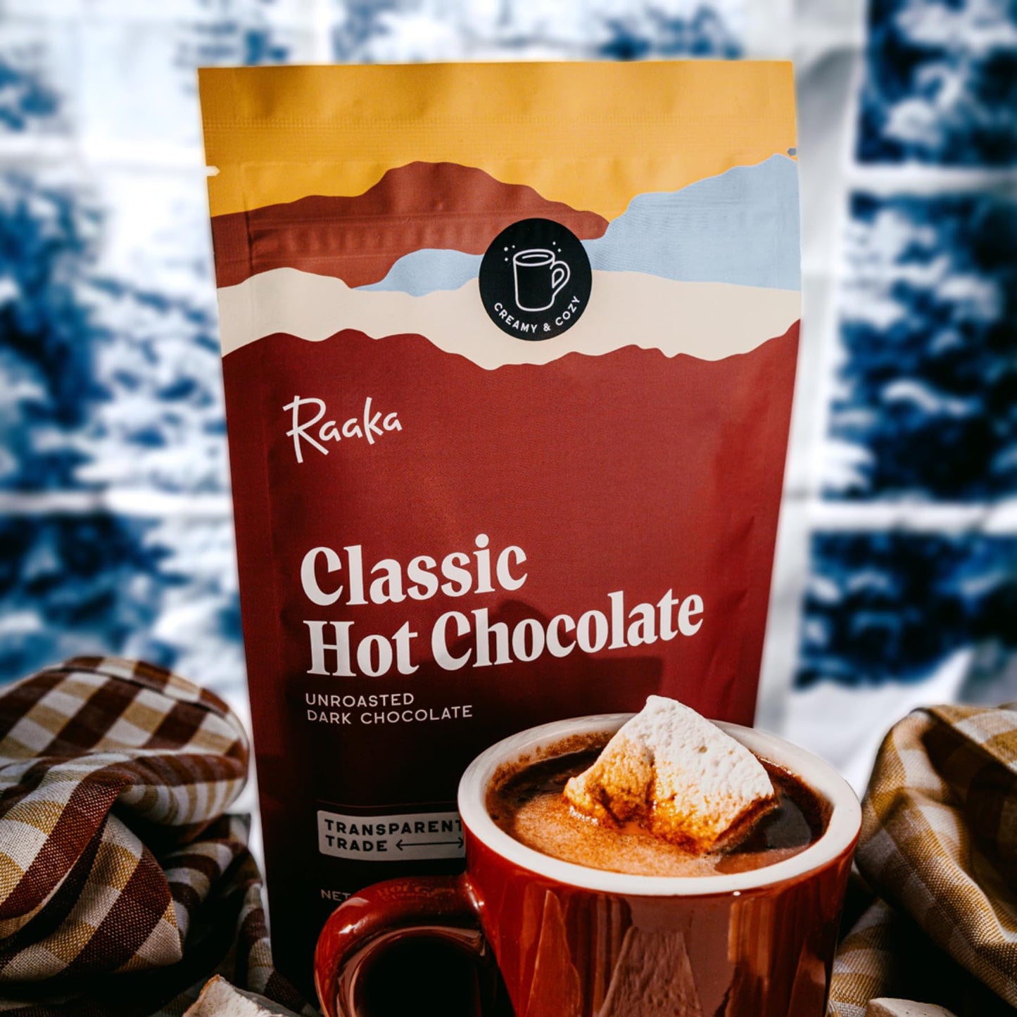 Raaka Cocoa Magic Mushroom Hot Chocolate - 5 oz. Bag (8 Servings)