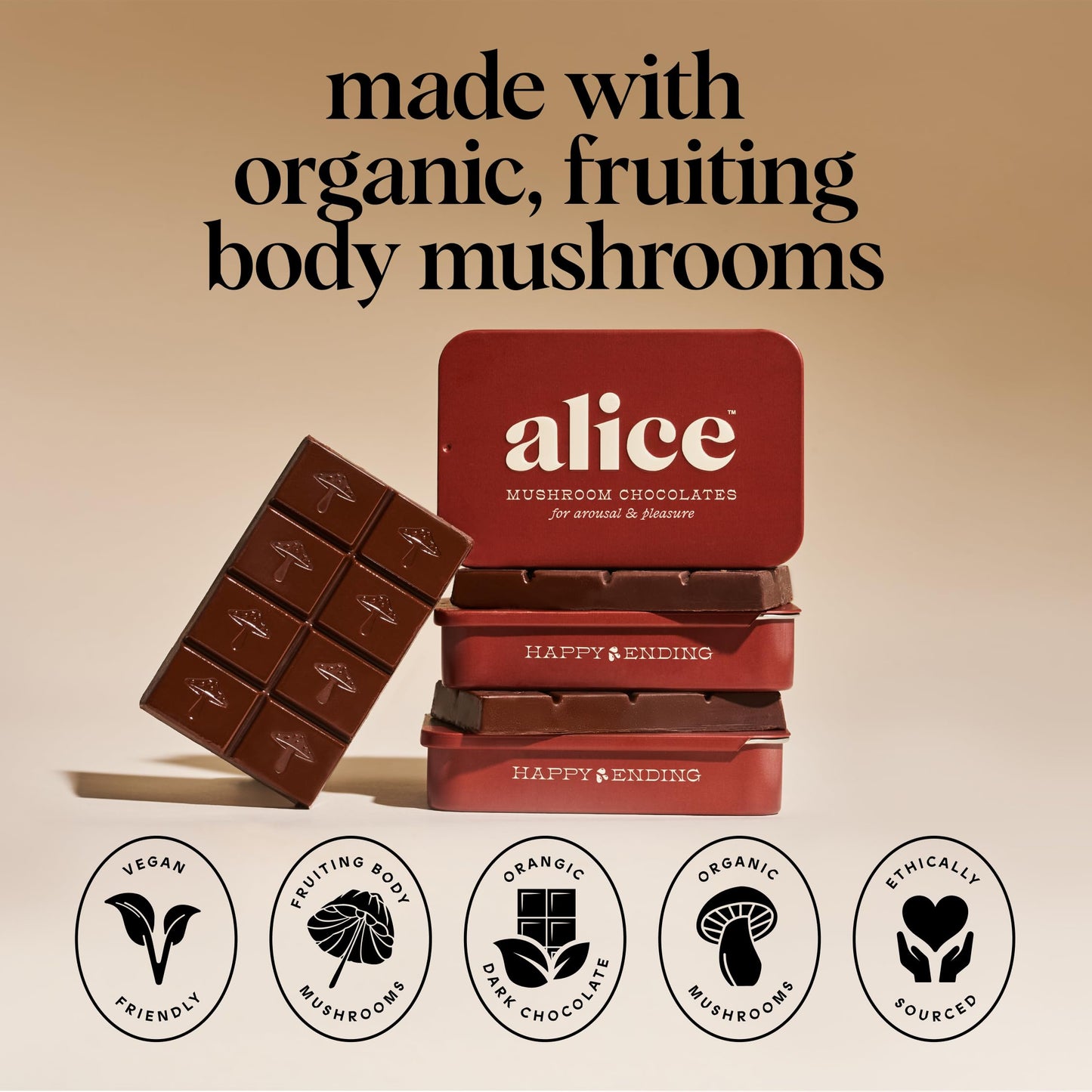 Alice Mushrooms: Functional Mushroom Chocolate