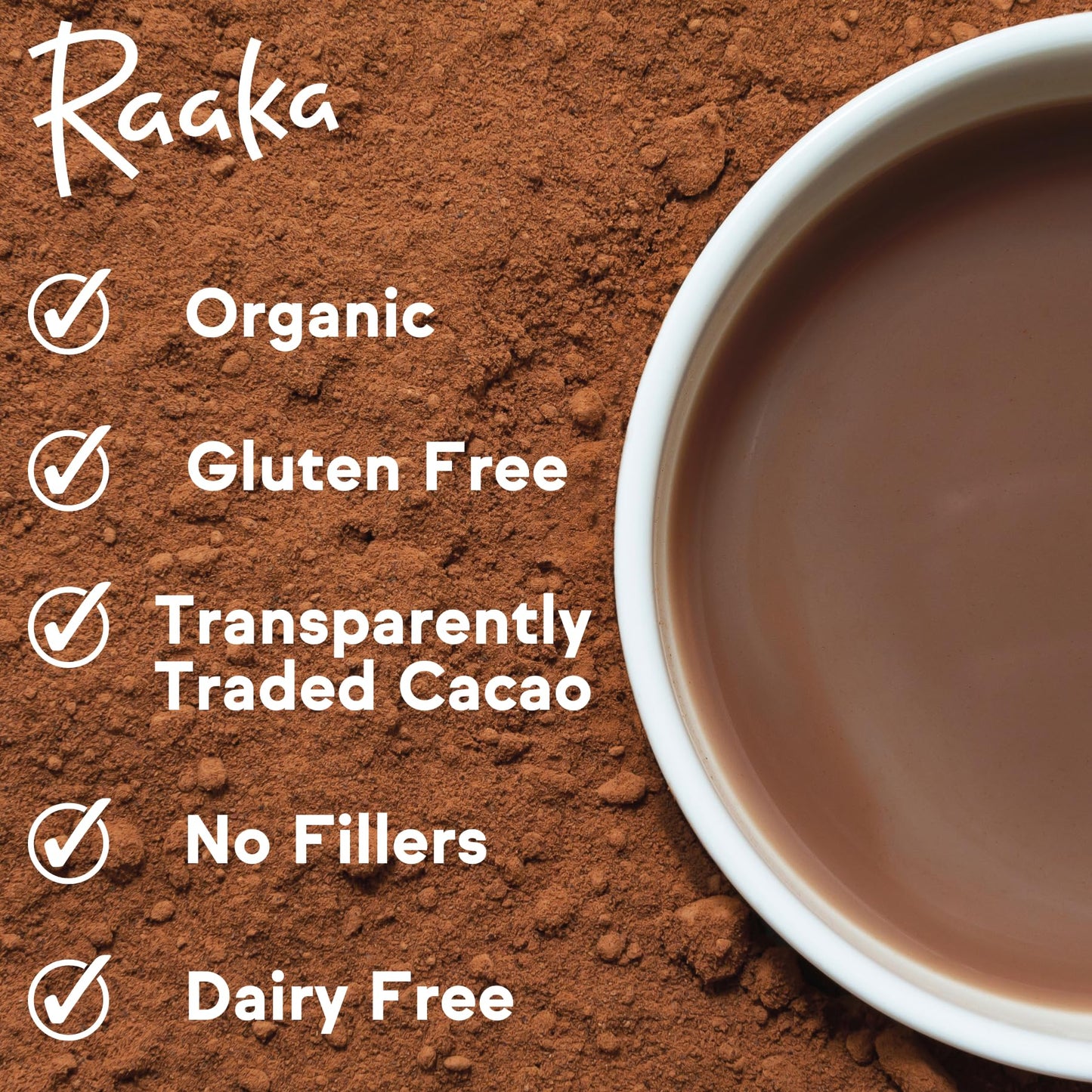 Raaka Cocoa Magic Mushroom Hot Chocolate - 5 oz. Bag (8 Servings)